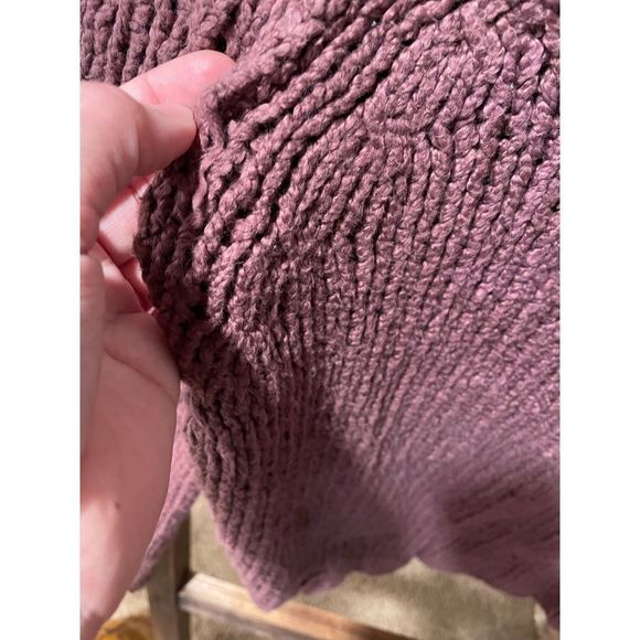 Free people beachy slouch sweater in mauve size S oversized - Picture 4 of 6